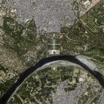 Taj Mahal Satellite image from Pléiades Neo
